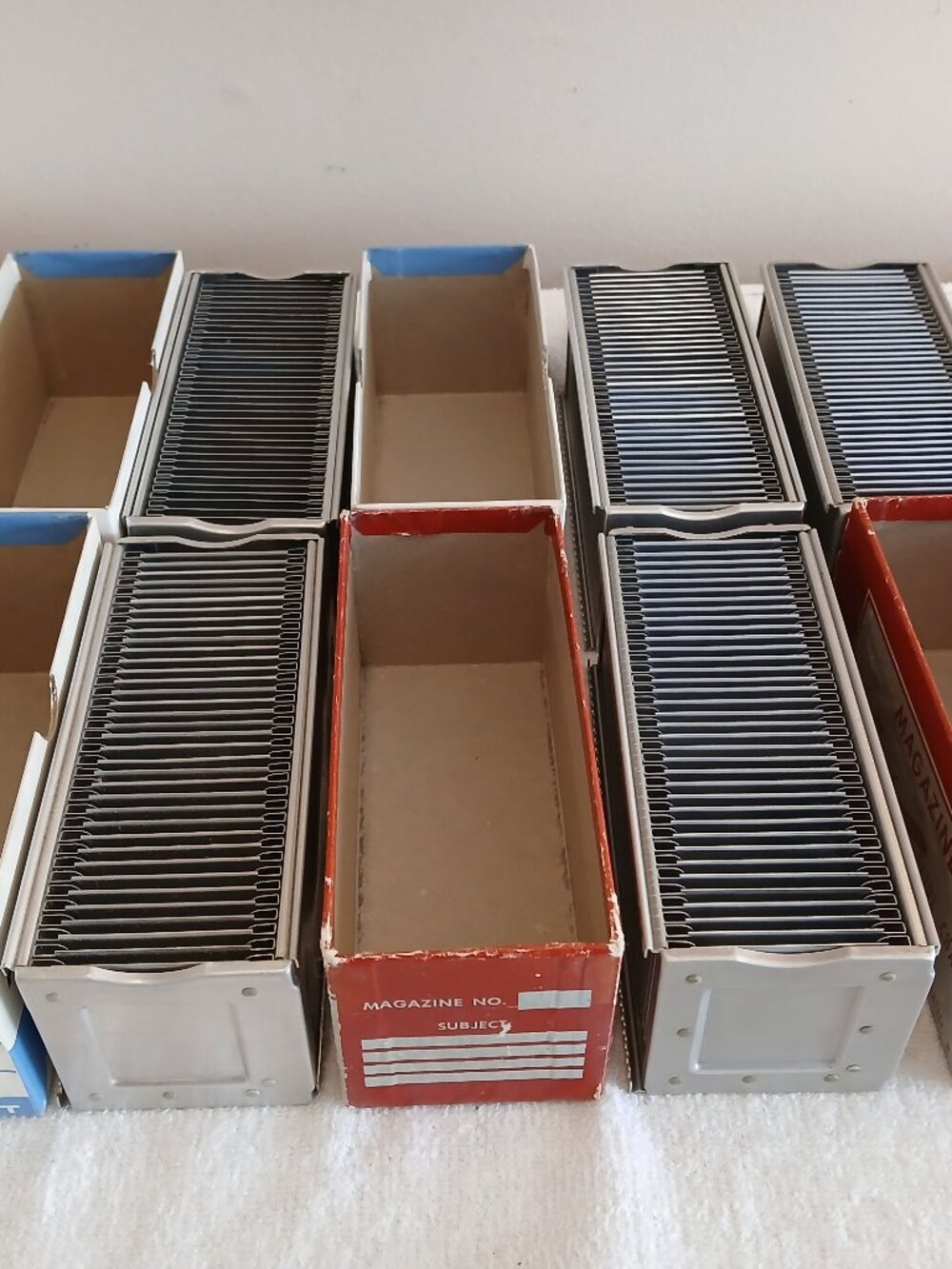 Vintage Airequipt Automatic Slide Changer Magazines Set of 5 / 36-Slide Capacity
